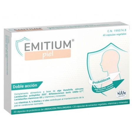 Emitium Piel Probiótico 20 Cápsulas