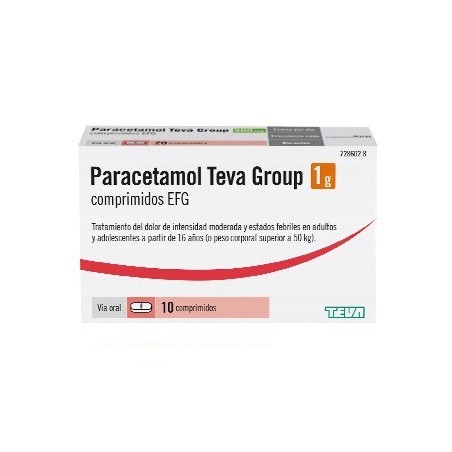 Paracetamol Teva Group 1 g 10 Comprimidos