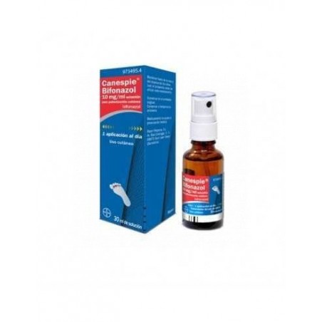 CANESPIE BIFONAZOL 10 mg/ml SOLUCION PARA PULVERIZACION CUTANEA , 1 frasco de 30 ml